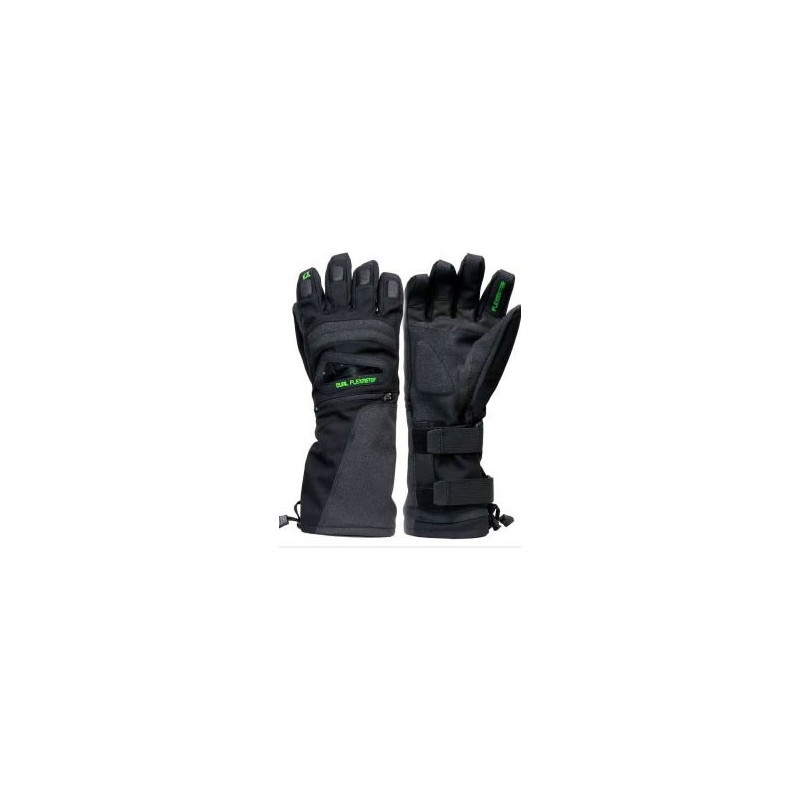 gants avec double protections poignets Demon flexmeter - black