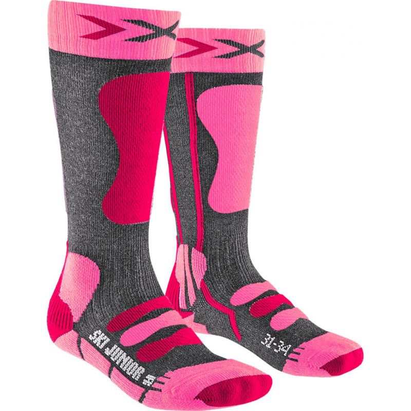 CHAUSSETTES DE SKI ENFANT X-SOCKS ski junior 4.0 rose