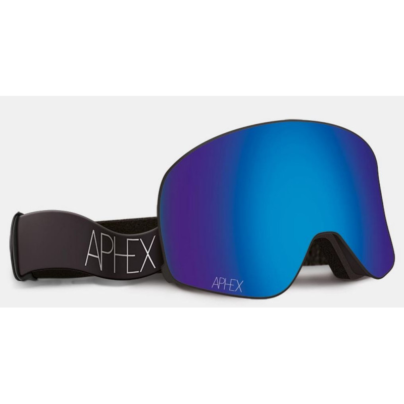 MASQUE DE SKI APHEX VIRGO MATT BLACK ECRAN REVO BLUE