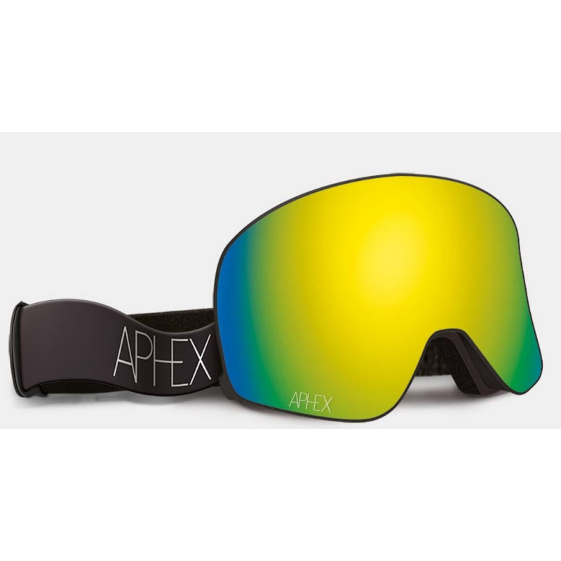 MASQUE DE SKI APHEX VIRGO MATT BLACK ECRAN REVO GOLD