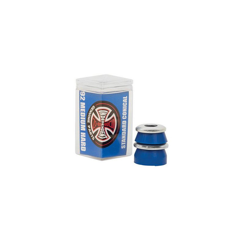 independent bushings (jeu de 4) conical medium hard 92a blue