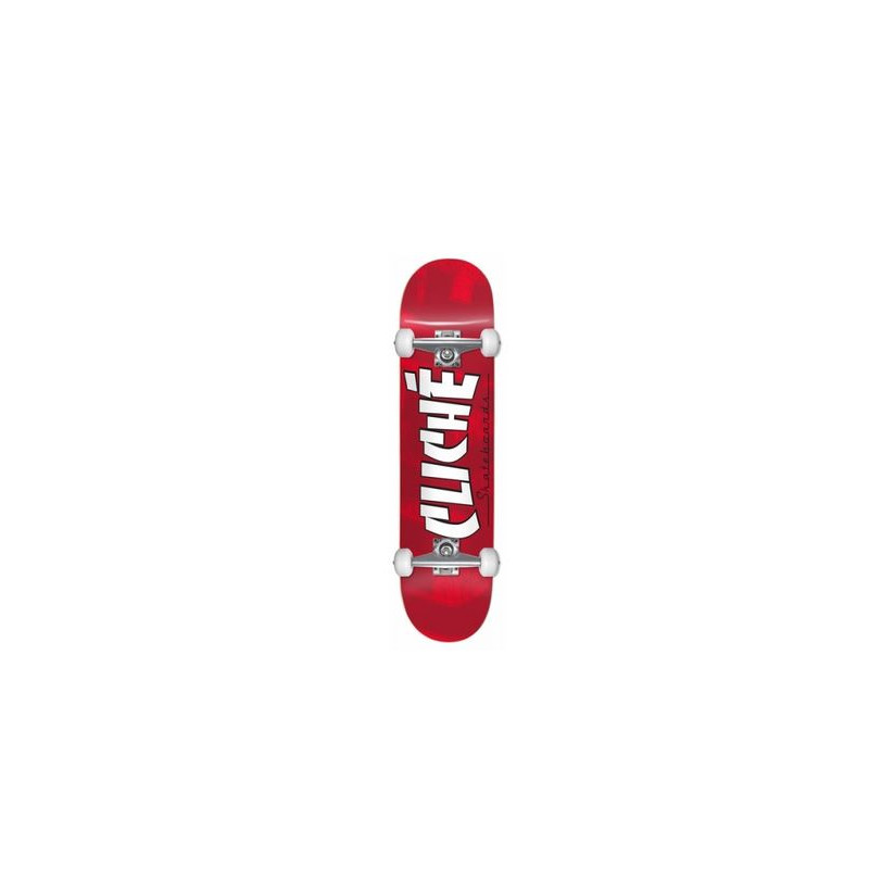 Skateboard complet Cliché Banco red 7.0*28.95