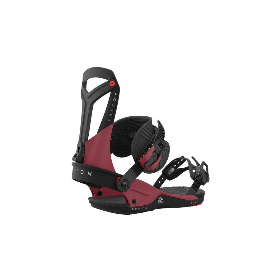 union fixations de snowboard falcor red