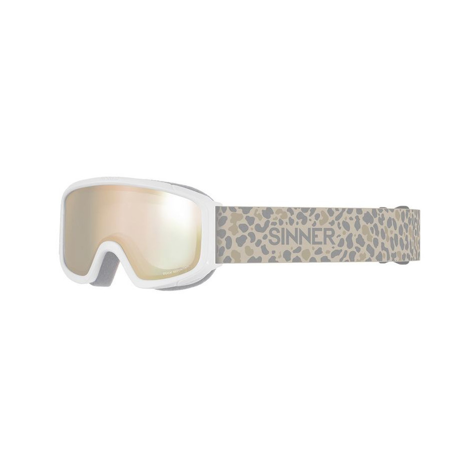 masque enfat blanc et leopard ecran or