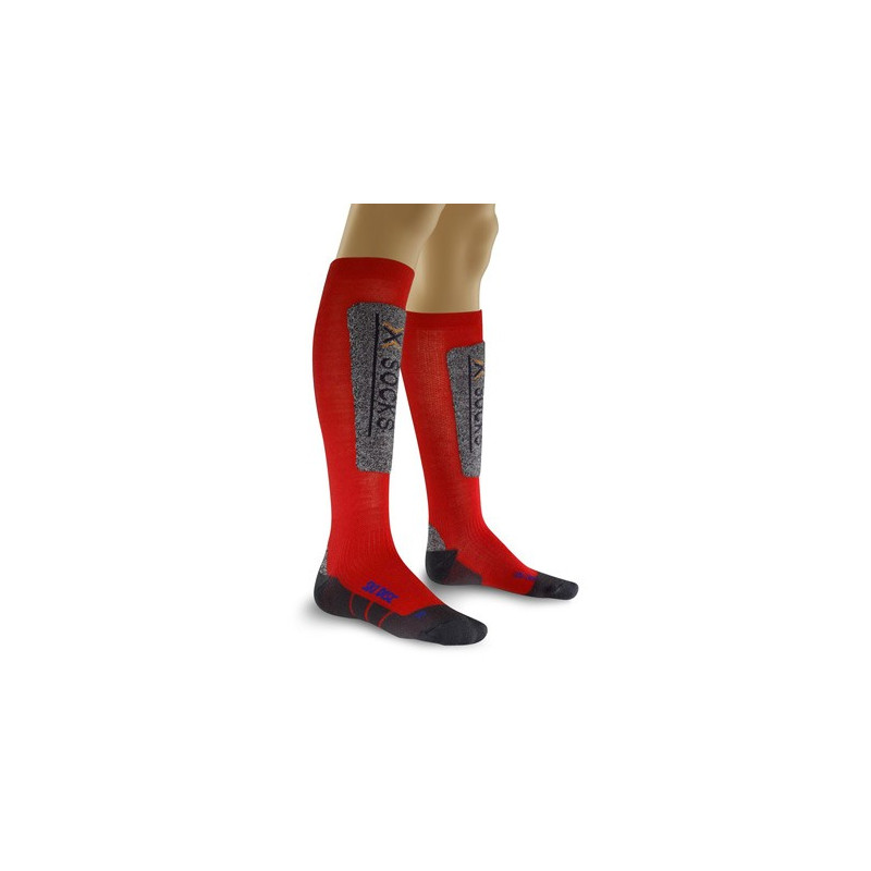 Chaussettes de ski Discovery Junior Rouge / Anthracite